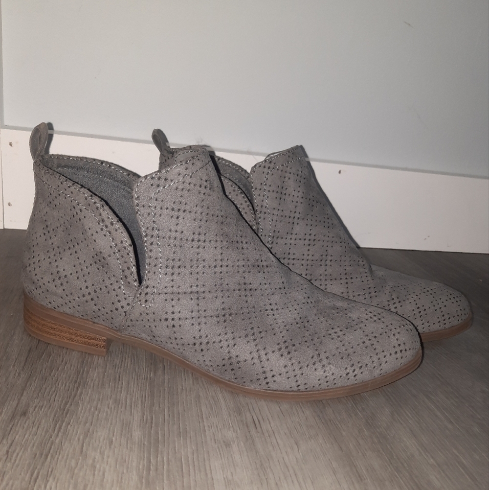 Dr. Scholls Be Energized Foam Technology Perforated Suede Ankle Booties